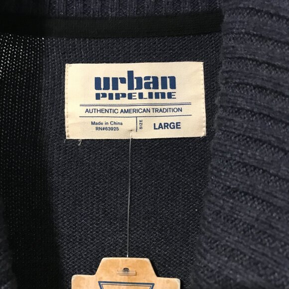 NEW Urban Pipeline Button up Cardigan Aztec Geometric Shawl Collar Chunky Mens L - Picture 3 of 6